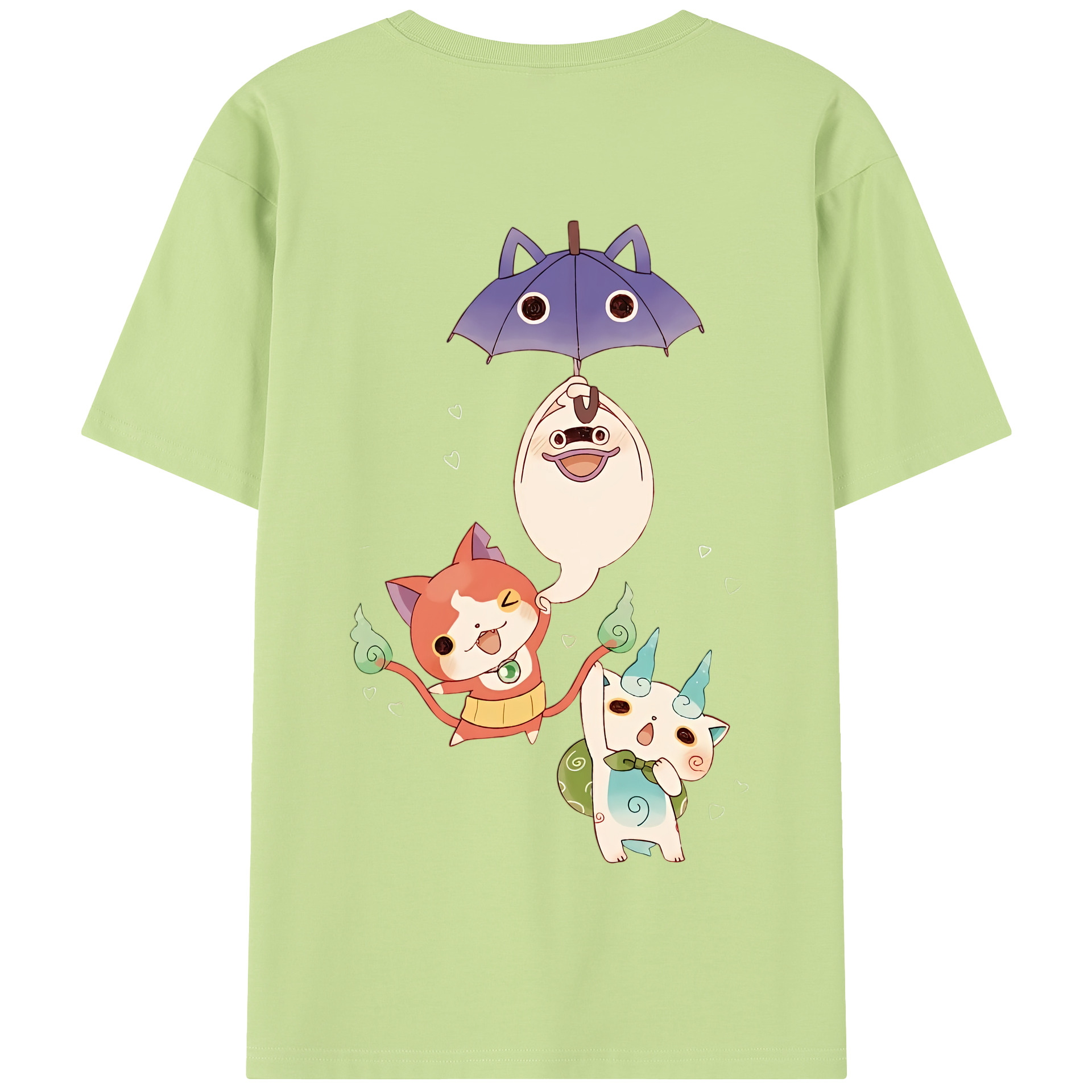 （画像用） 妖怪ウォッチ Yo-kai Watch 綿100％半袖Tシャツ（背面プリント）